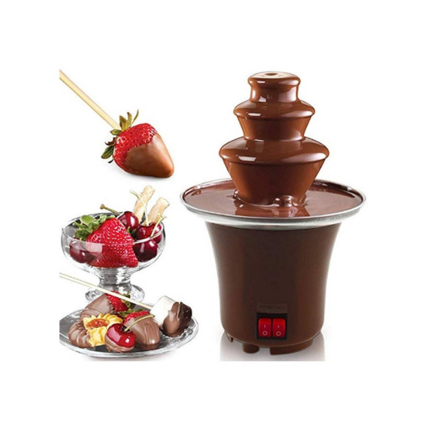 GENÉRICO FUENTE DE CHOCOLATE ELÉCTRICA MAQUINA PARA HACER CASCADA CHOCOLATERA