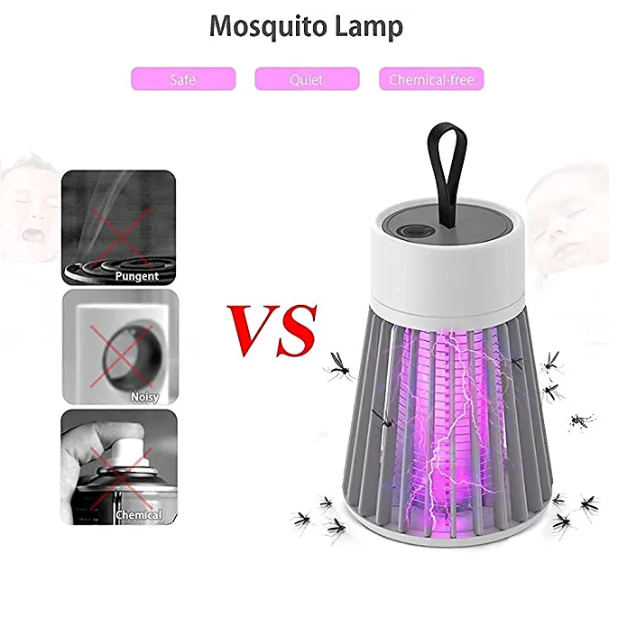 LÁMPARA PORTÁTIL PARA MATAR INSECTOS MATAMOSCAS ELÉCTRICO - 7