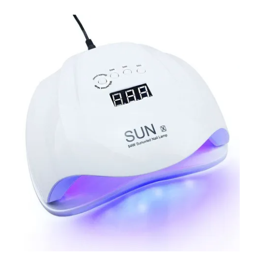 LÁMPARA LED UV 54W PARA SECADO DE UÑAS TODO TIPO DE ESMALTES EN GEL - 1