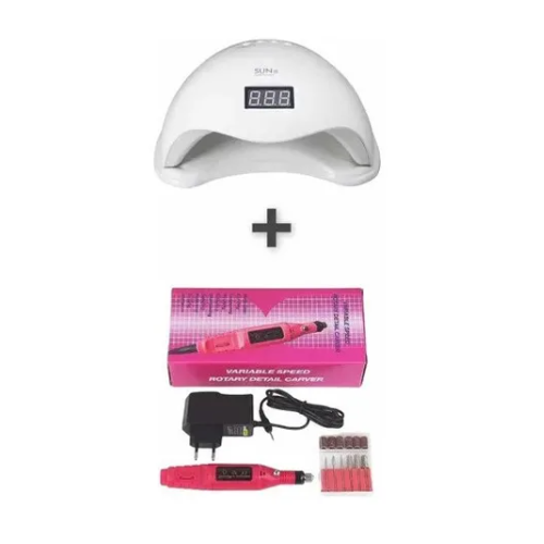 SET DE LAMPARA LED 48W CON TORNO PULIDOR ELÉCTRICO MANICURA - 1