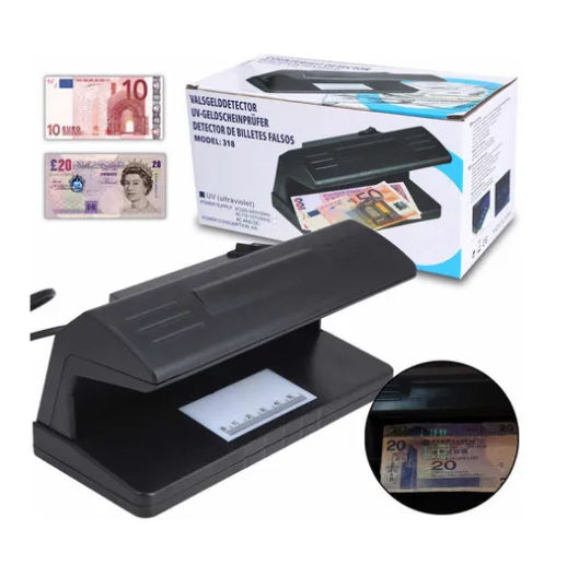 DETECTOR BILLETES DINERO FALSO MAQUINA ULTRAVIOLETA DETECTORA DIVISAS - 6
