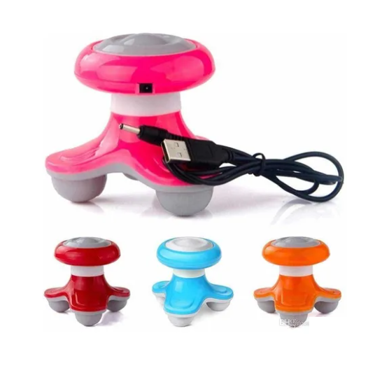 MINI MASAJEADOR CORPORAL DE VIBRACIÓN TRIANGULAR CON MANGO PORTÁTIL - 2