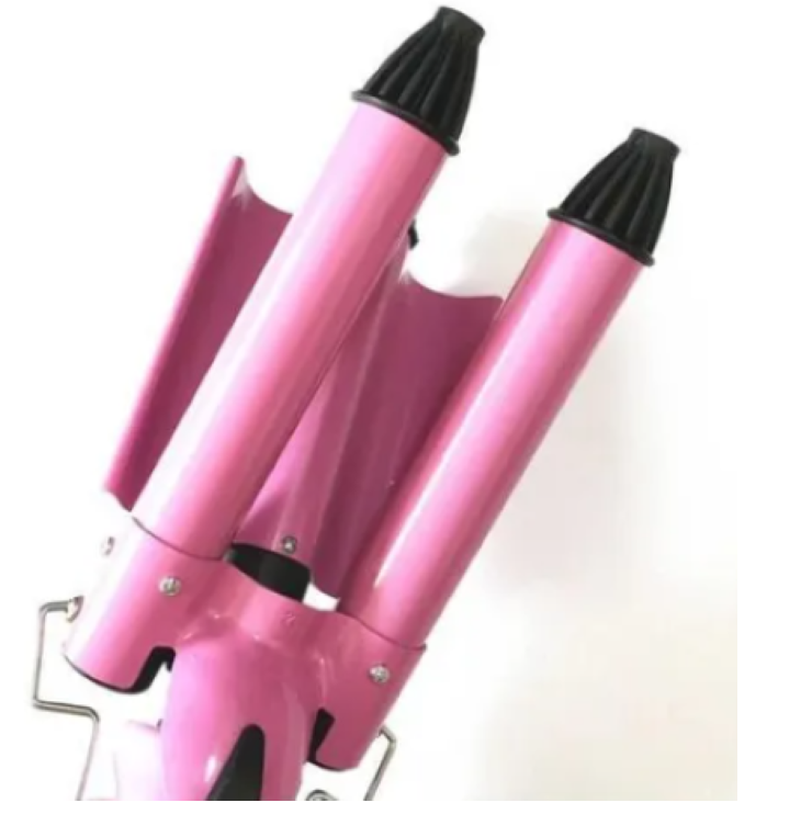 ONDULADOR RIZADOR ELECTRICO DE 3 TUBOS PARA EL CABELLO - 2