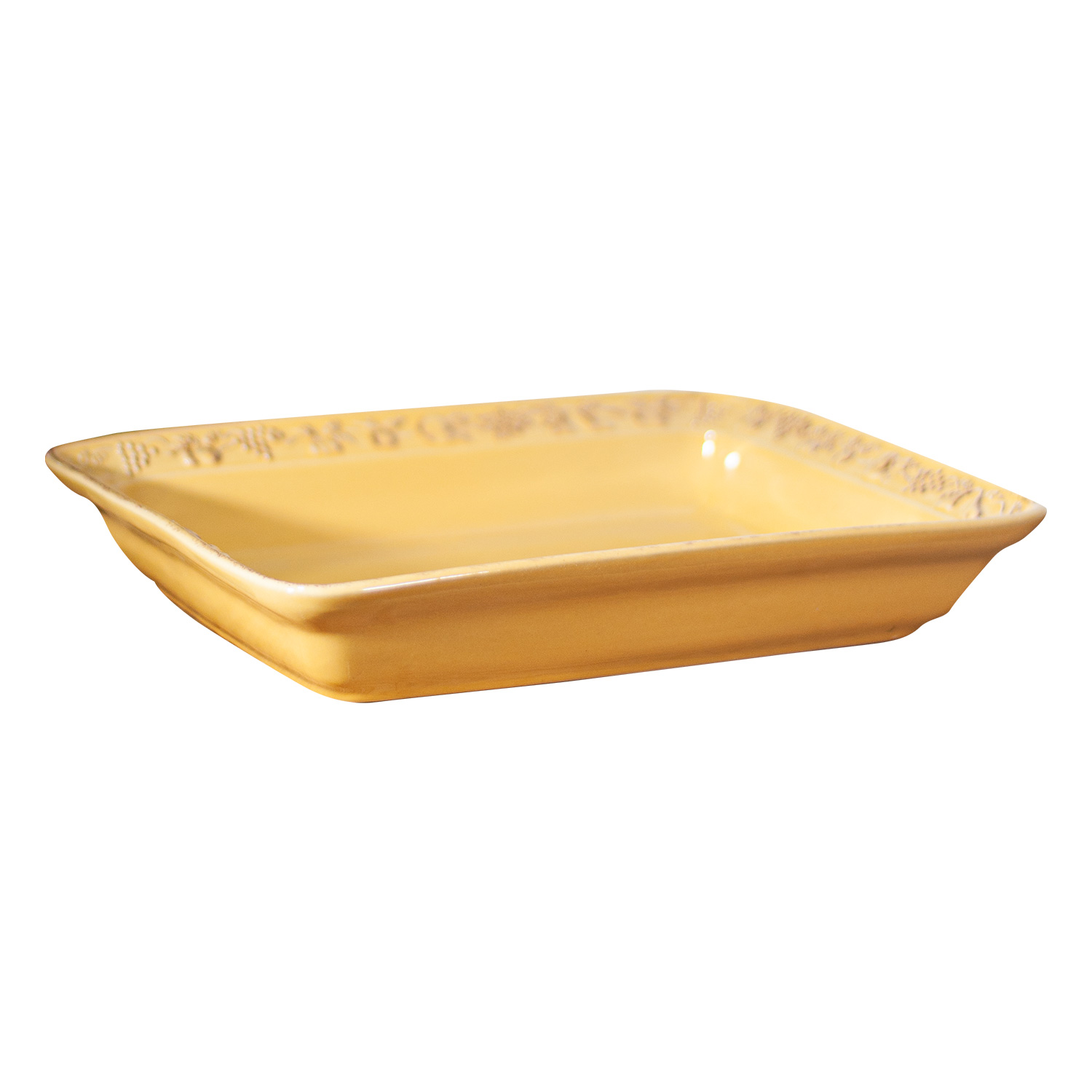 FUENTE DE CERÁMICA PHORNO TIPO GRES - RECTANGULAR 31X24 MOSTAZA - 2