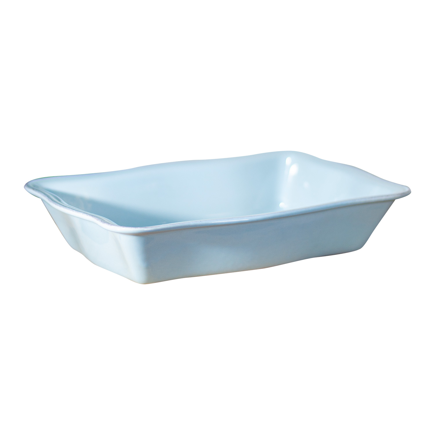 FUENTE DE CERÁMICA PHORNO TIPO GRES - RECTANGULAR 30X22 CELESTE - 2