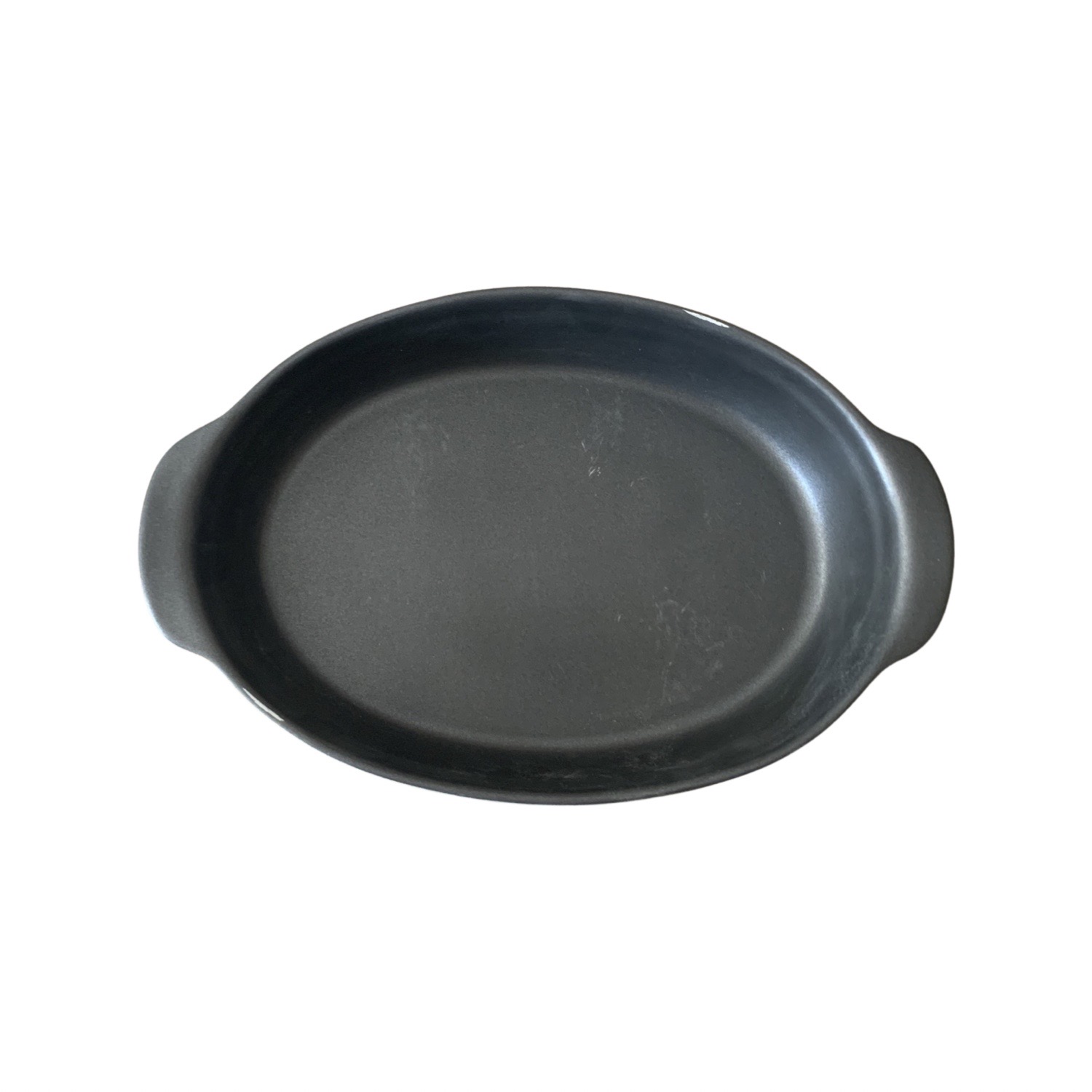 SET 4 FUENTE DE CERÁMICA P/HORNO TIPO GRES - OVAL  22X14 GRAFITO - 6