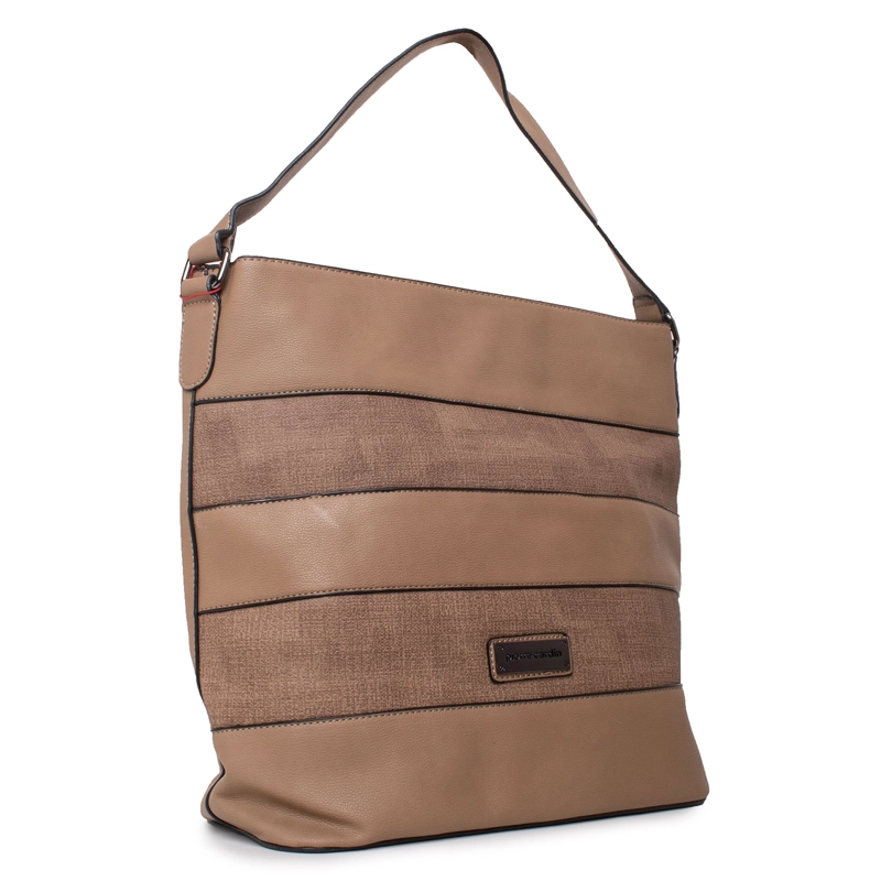 CARTERA DE HOMBRO - PIERRE CARDIN - COLOR BEIGE - 2