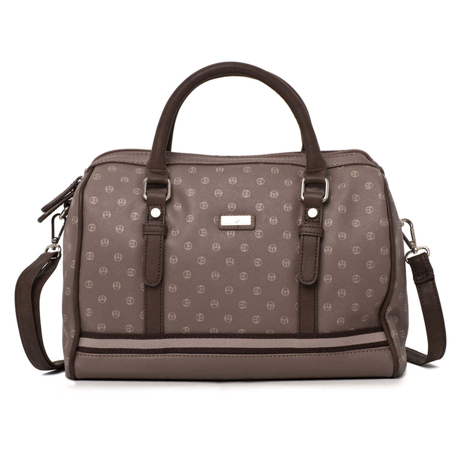 CARTERA DE HOMBRO - SERGIO TACCHINI BI-COLOR BEIGE - 1