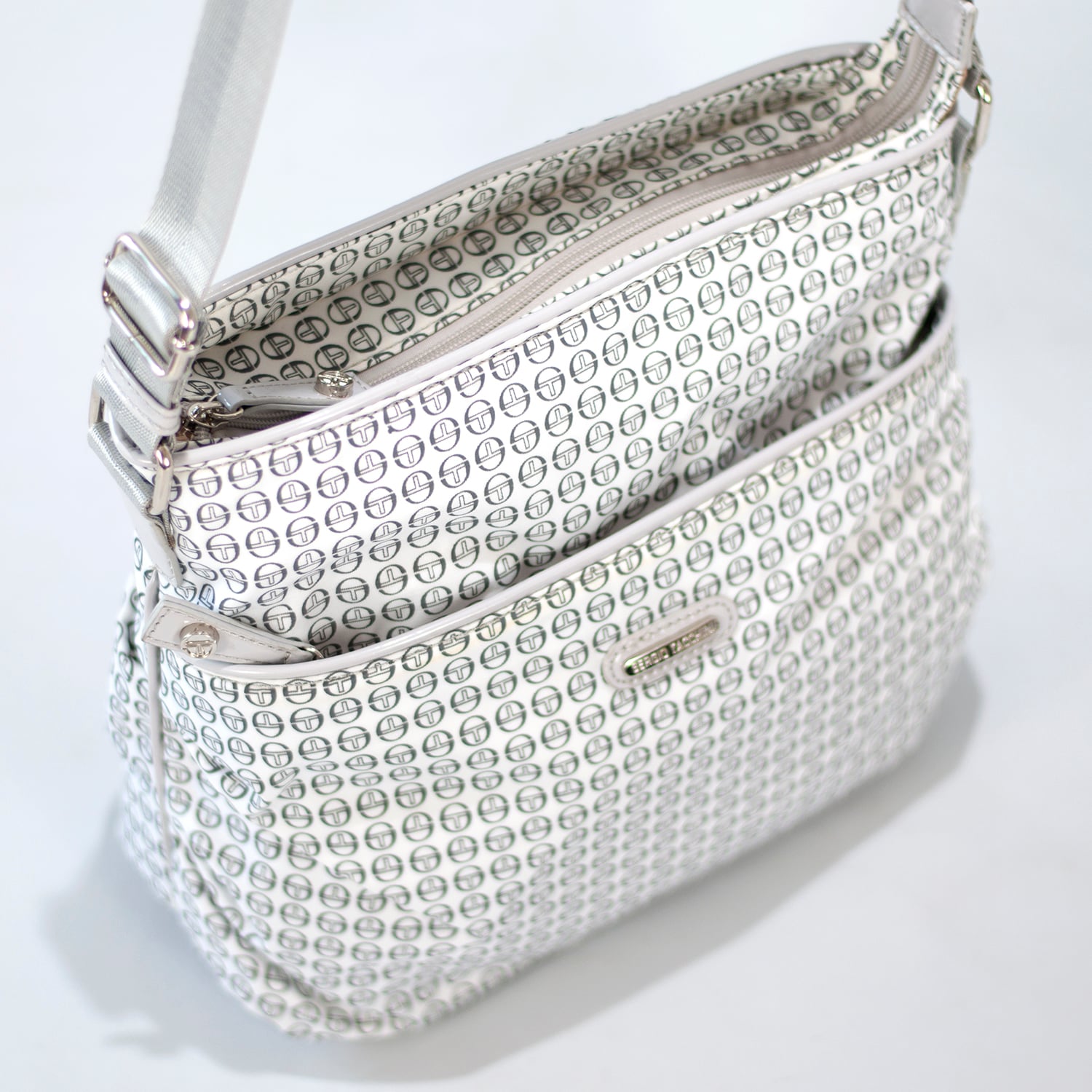CARTERA DE HOMBRO - SERGIO TACCHINI - COLOR BLANCO - 2