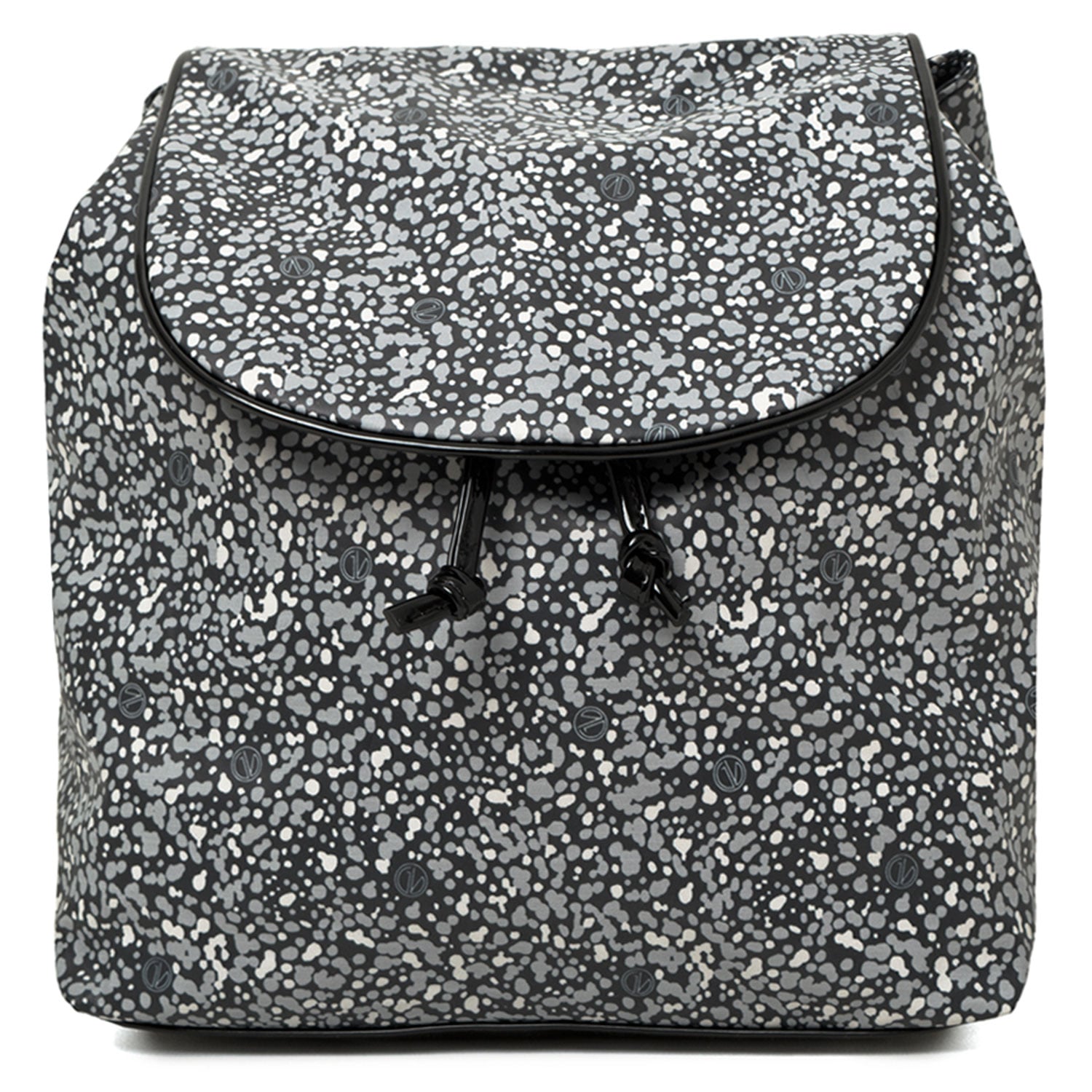 MOCHILA GUIDO VIETRI - JASPEADA COLOR NEGRO-GRIS - 1