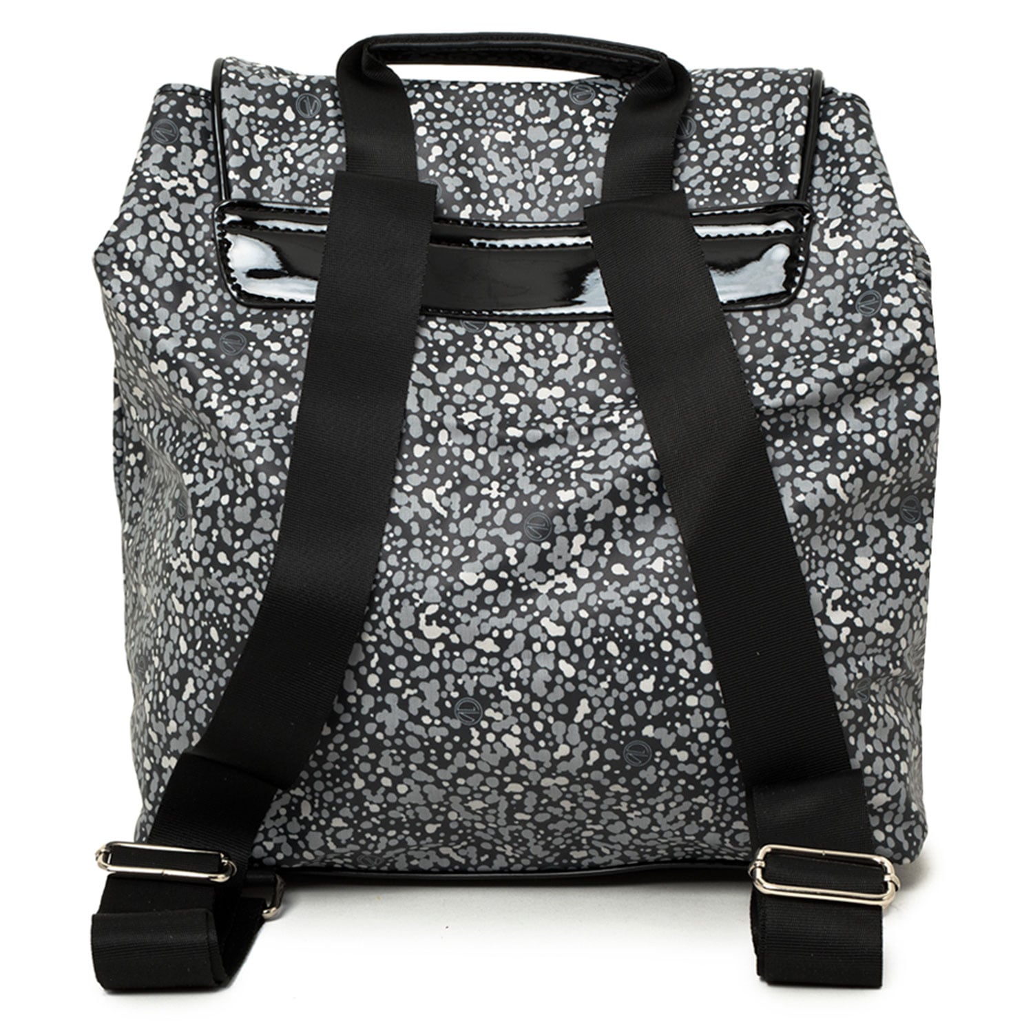 MOCHILA GUIDO VIETRI - JASPEADA COLOR NEGRO-GRIS - 3