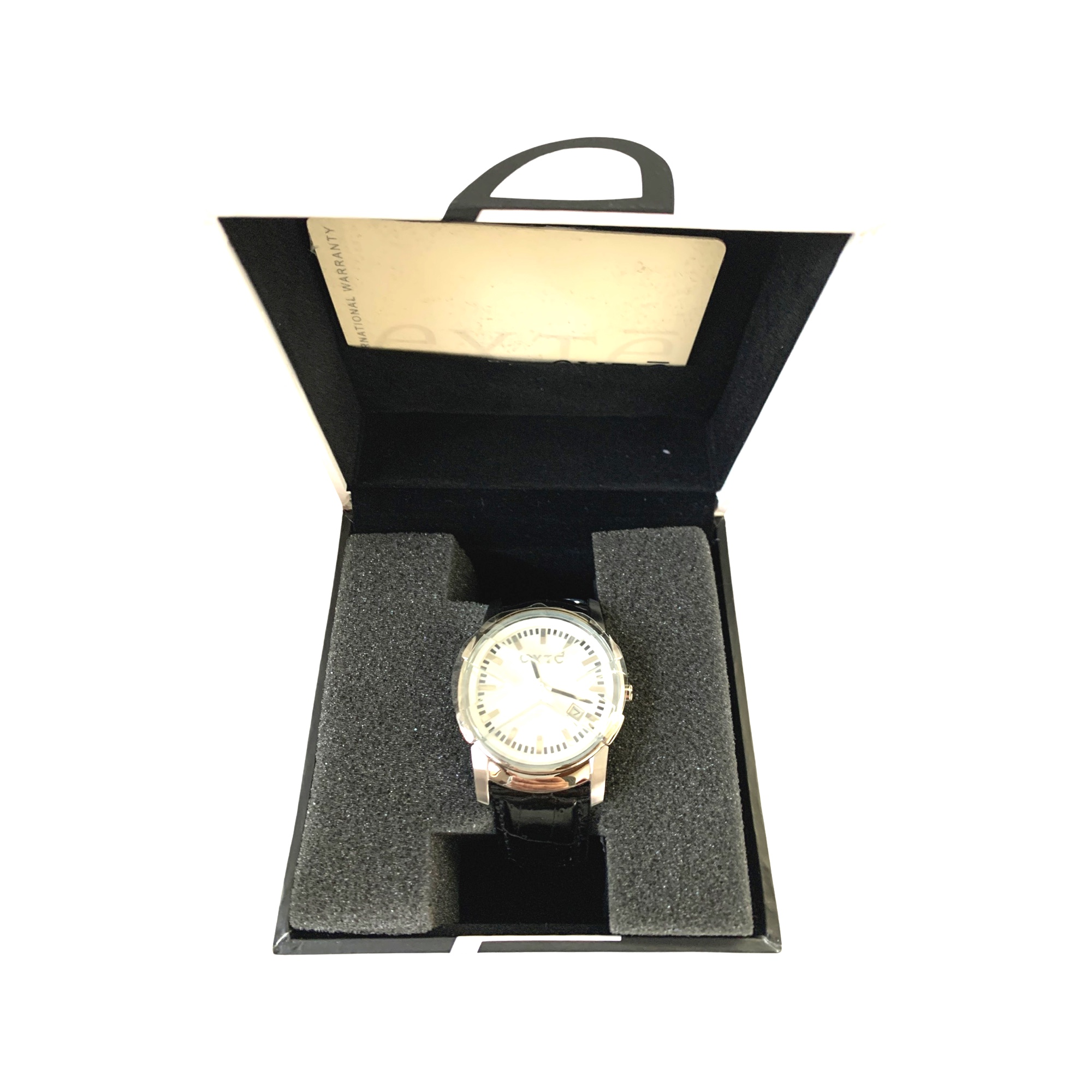 RELOJ BUENISIMO HOMBRE ANALOGICO EXTE' CUERO - 4