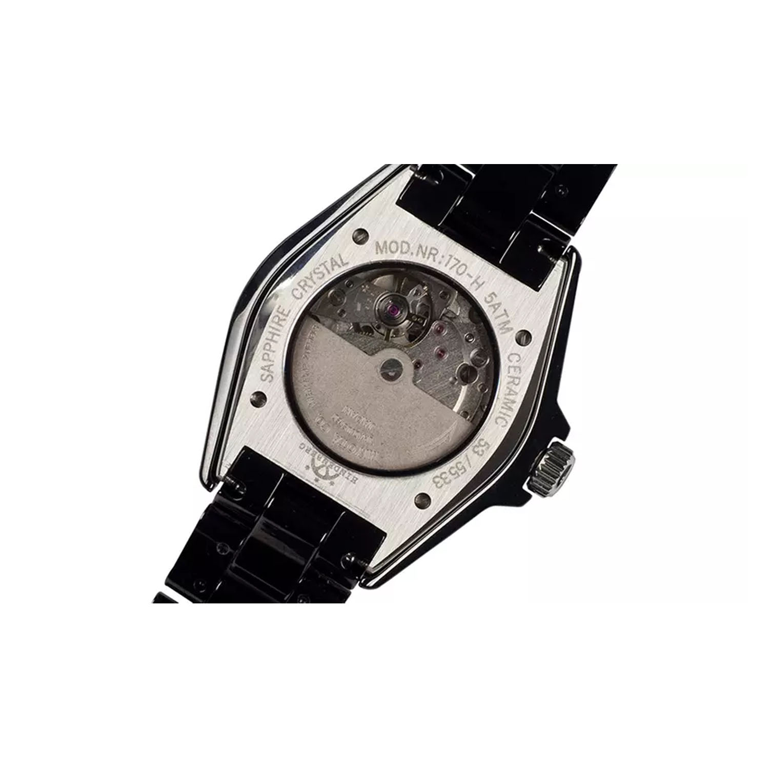 RELOJ BUENISIMO UNISEX ANALOGICO HIDENBERG GALAXY X10 NEGRO - 4
