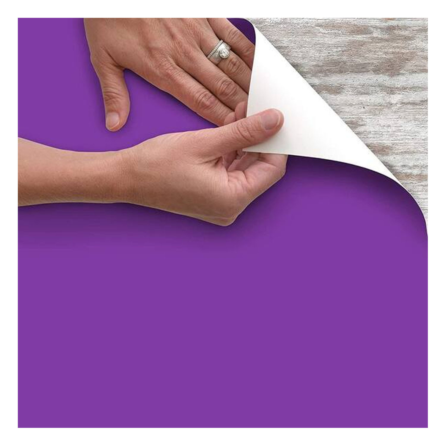 PACK  UN ROLLO REVESTIMIENTO TEXTIL ACOLCHADO SAVOIRE Y DOS ROLLOS PAPEL ADHESIVO MORADO - 6