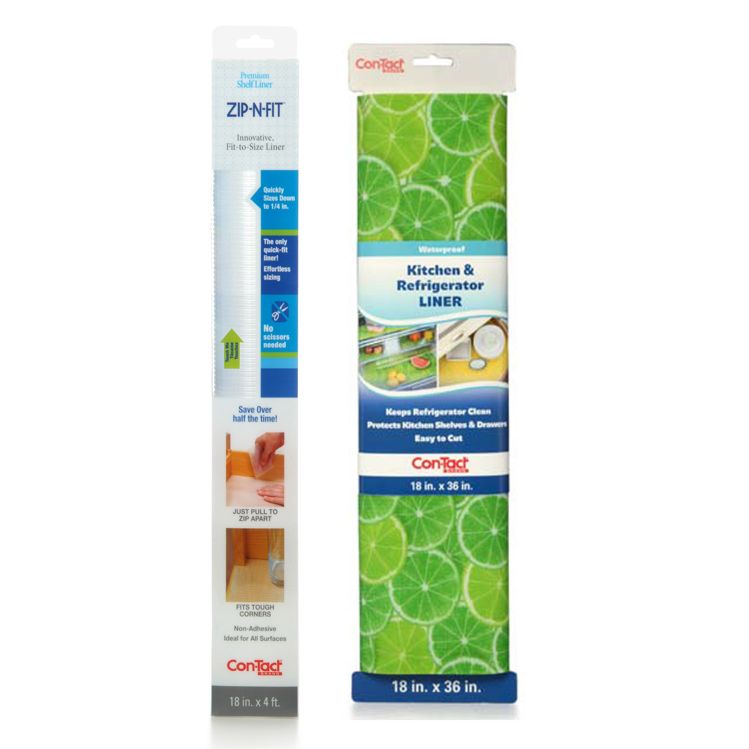 PACK REVESTIMIENTO VINÍLICO PARA REFRIGERADOR VERDE Y UN ROLLO VINILICO TRANSPARENTE ZIP N´FIT - 1