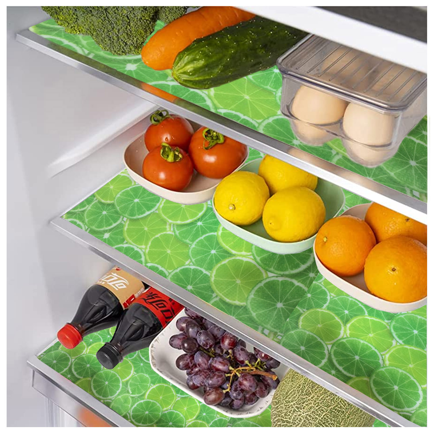 PACK REVESTIMIENTO VINÍLICO PARA REFRIGERADOR VERDE Y UN ROLLO VINILICO TRANSPARENTE ZIP N´FIT - 5