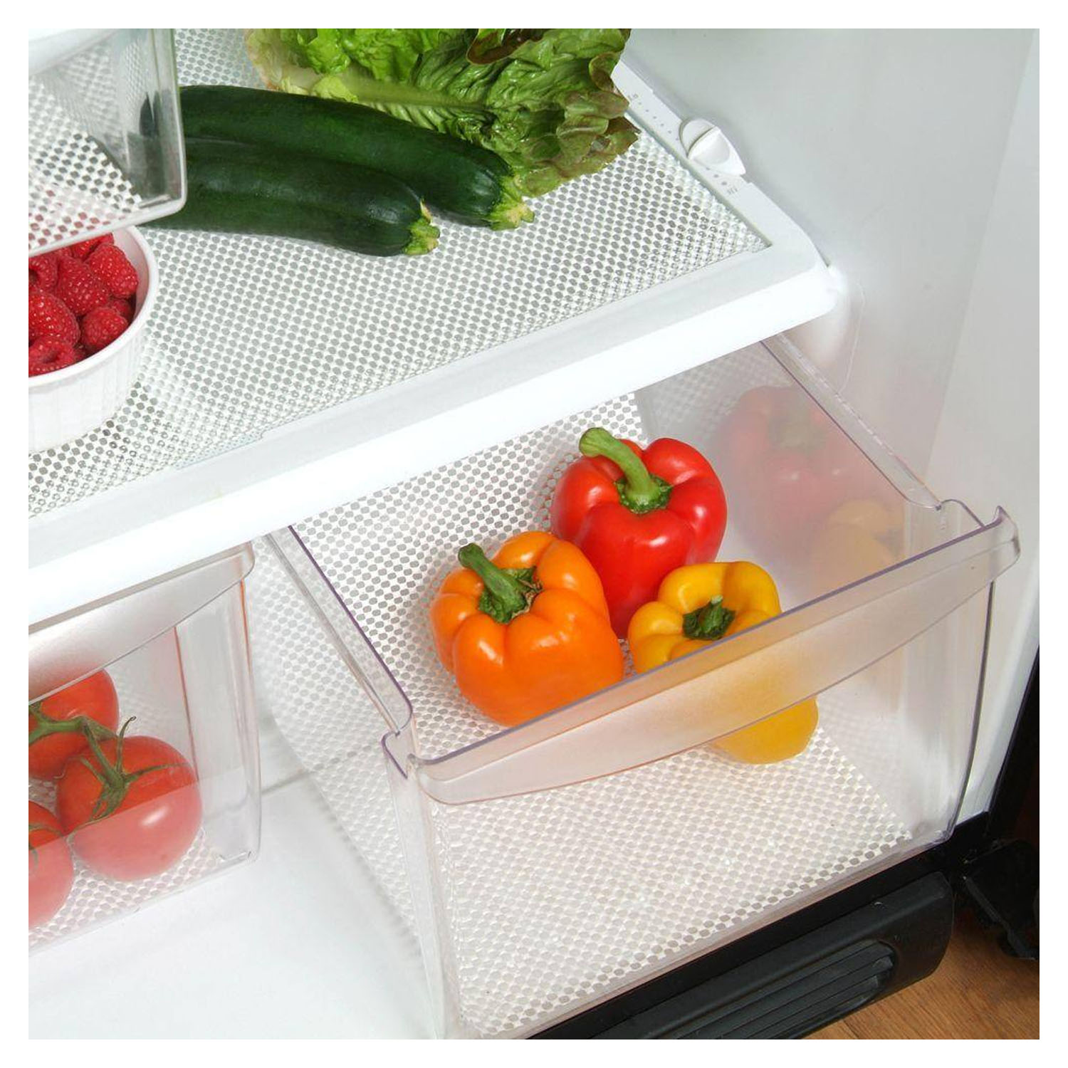 PACK REVESTIMIENTO VINÍLICO PROTECTOR PARA REFRIGERADOR AMARILLO Y MALLA BLANCA - 3