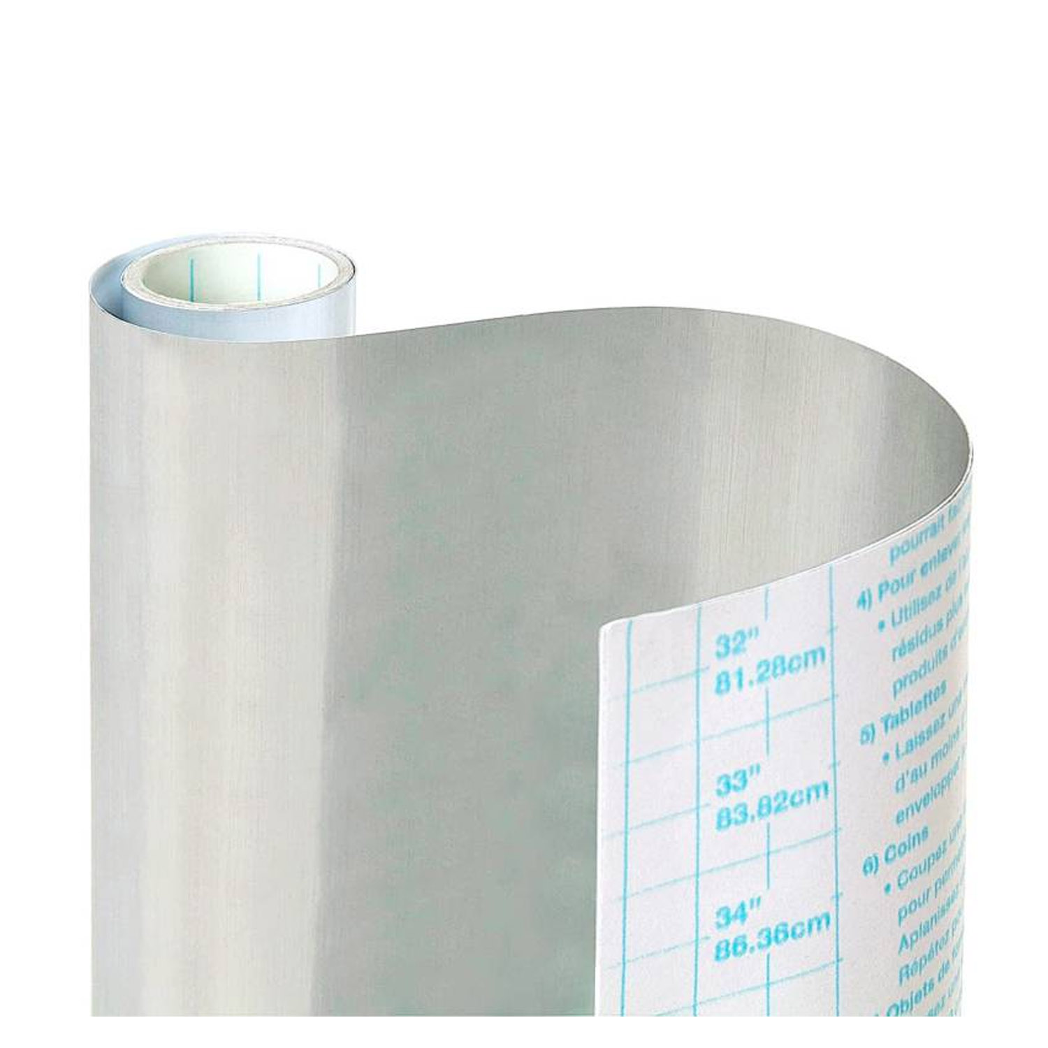 ROLLO DE PAPEL ADHESIVO CON-TACT METALIZADO 45X182CM ACERO INOX - 3