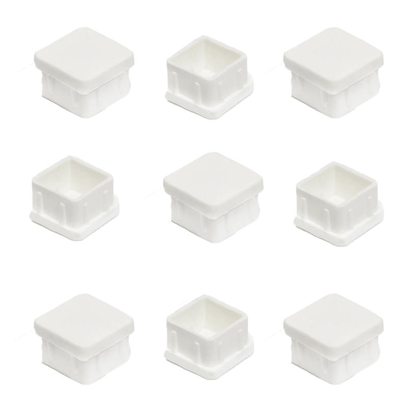 REGATON PLASTICO CUADRADO 30X30 MM BLANCO - 100 UNIDADES - 1