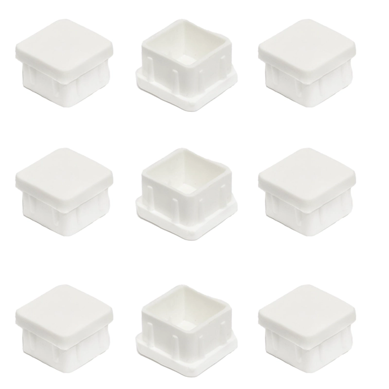REGATON PLASTICO CUADRADO 30X30 MM BLANCO - 100 UNIDADES - 3