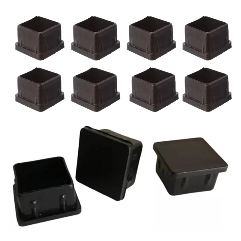 REGATON PLASTICO CUADRADO - 30X30 MM - NEGRO - 100 UNIDADES - 2