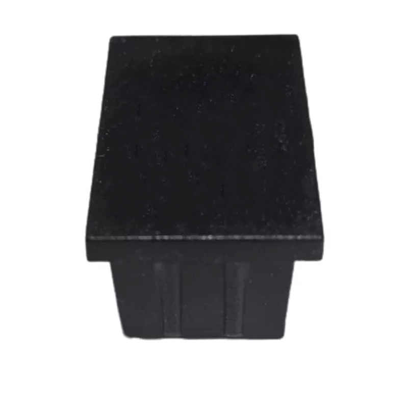 REGATON PLASTICO RECTANGULAR NEGRO 20X40 MM - 100 UNIDADES - 1