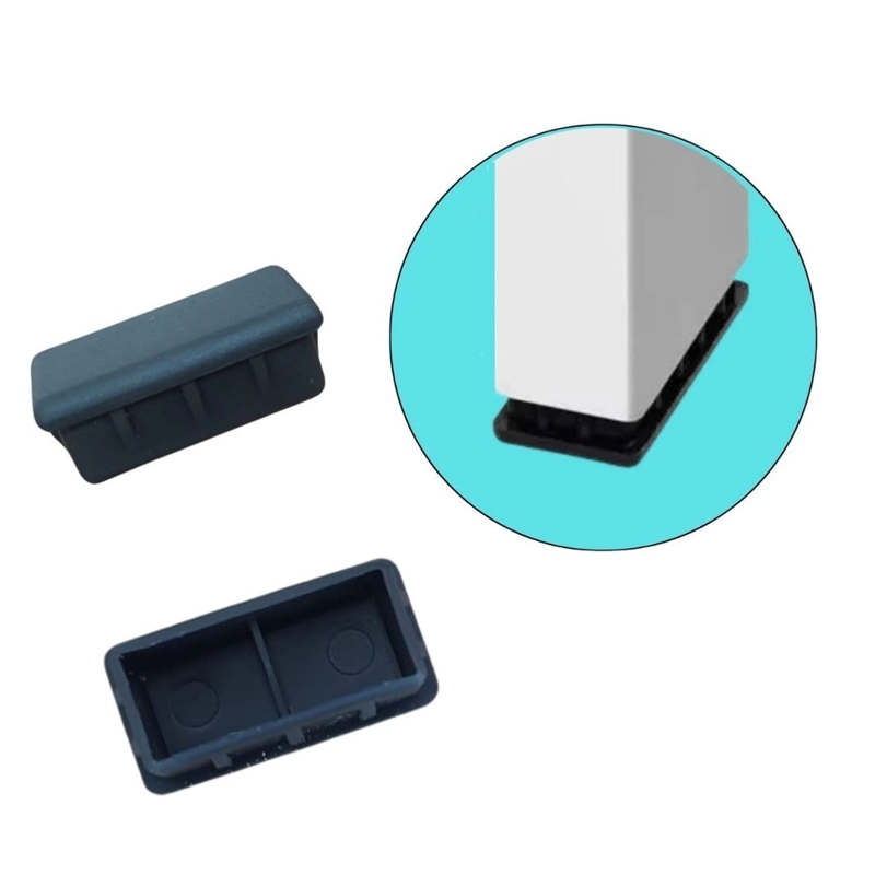 REGATON PLASTICO RECTANGULAR NEGRO 20X40 MM - 100 UNIDADES - 3