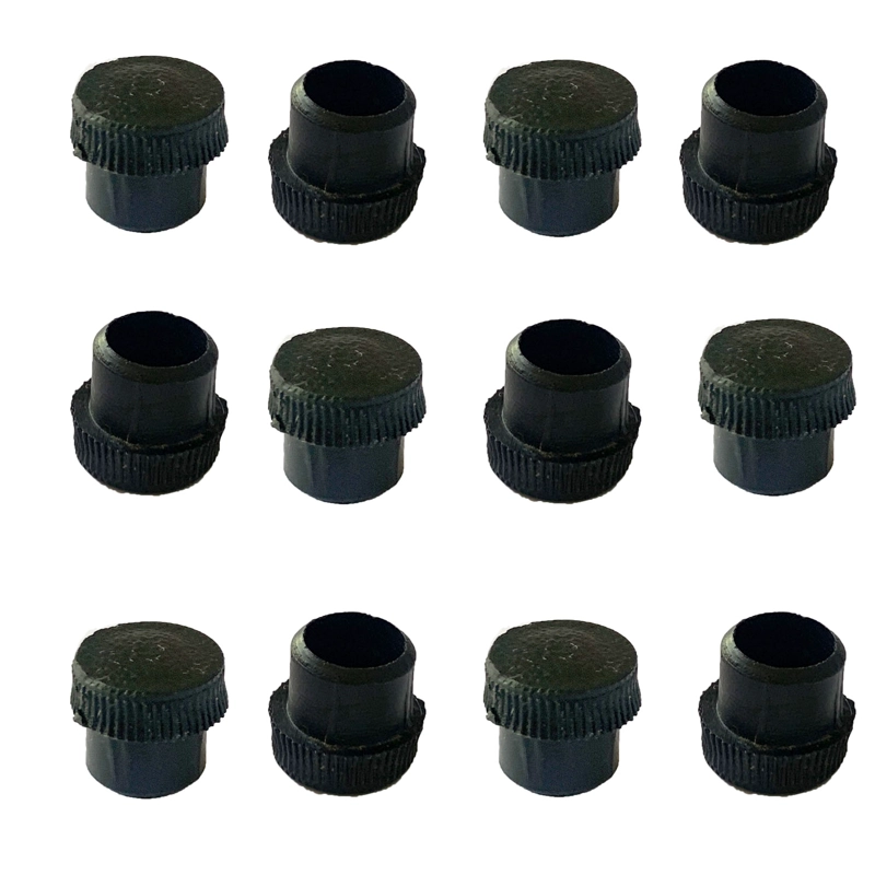 REGATON PLASTICO REDONDO 5/8' INTERIOR - NEGRO - 100 UNIDADES - 1