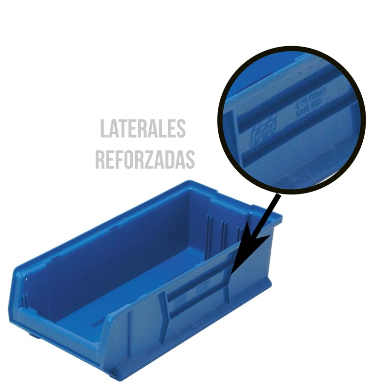 CAJA ORGANIZADORA QUS952 APILABLE 60,6X27,9X17,7 - AZUL - 2U - 2