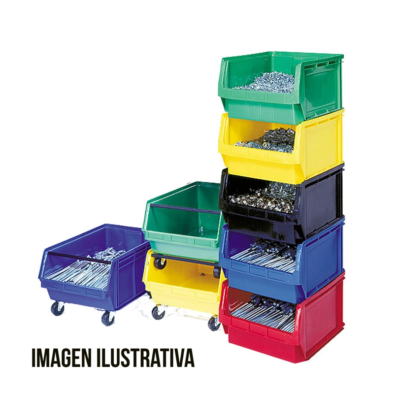 CAJA ORGANIZADORA QUS952 APILABLE 60,6X27,9X17,7 - AZUL - 2U - 6