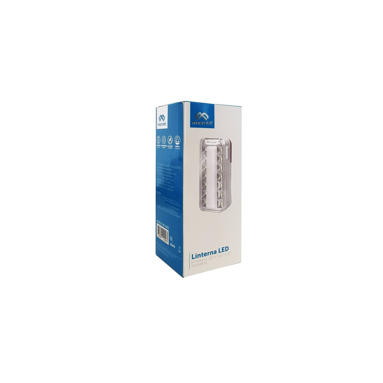 FOCO LED RECARGABLE LUZ EMERGENCIA 14 LEDS MS-2600 - 2