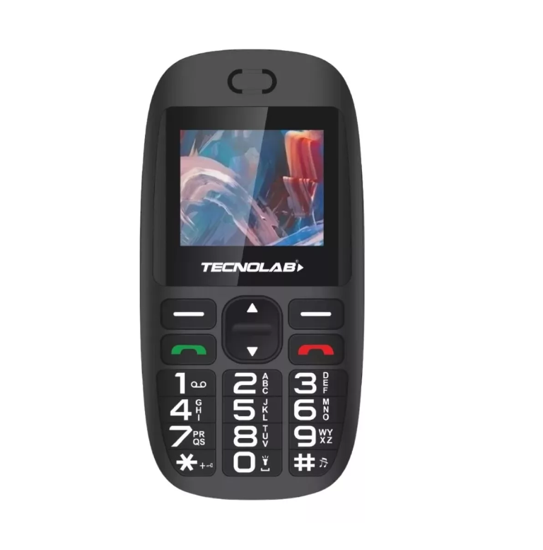 CELULAR TECNOLAB 4G NEGRO MODELO TL486BK BOTON SOS - 1