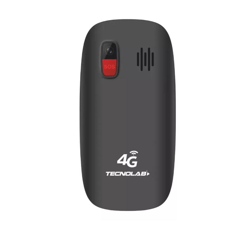 CELULAR TECNOLAB 4G NEGRO MODELO TL486BK BOTON SOS - 4