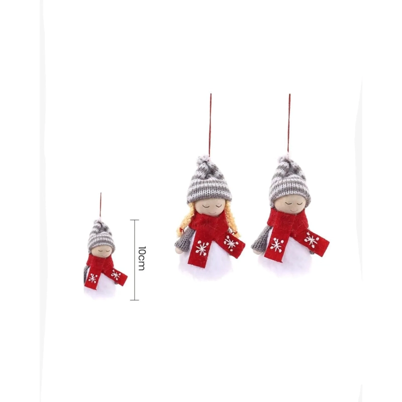 DUO ADORNO DE MUÑECO NAVIDEÑO COLGANTE - 1