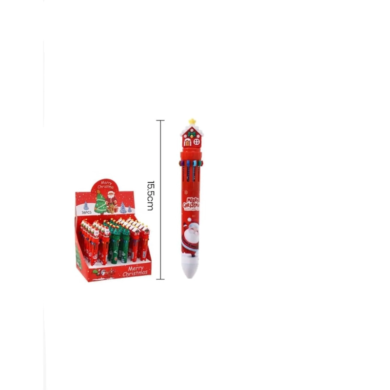 BOLIGRAFOS NAVIDEÑOS VARIAS TINTAS - 3
