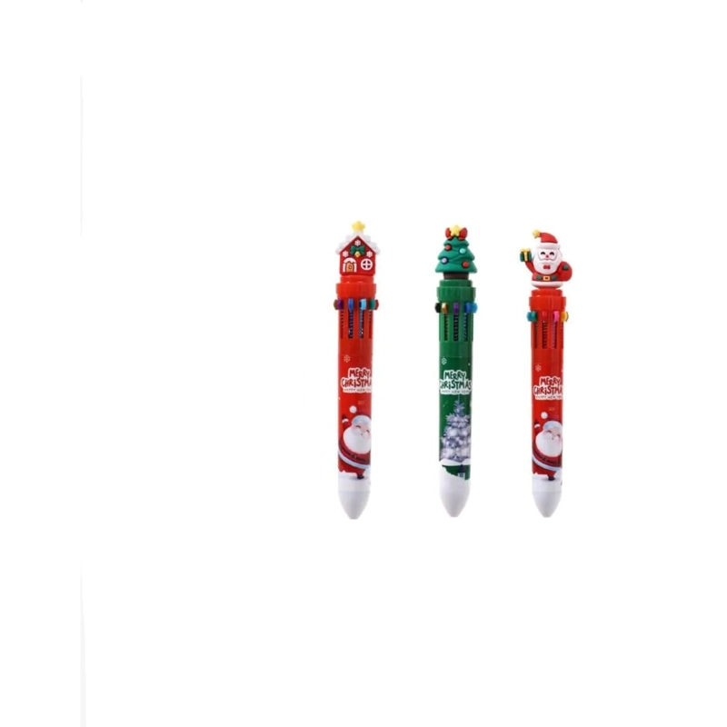 BOLIGRAFOS NAVIDEÑOS VARIAS TINTAS - 4