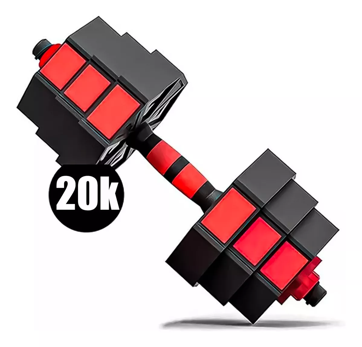 SET MANCUERNAS PESAS AJUSTABLES 20KG FITNESS HEXAGONAL - 2