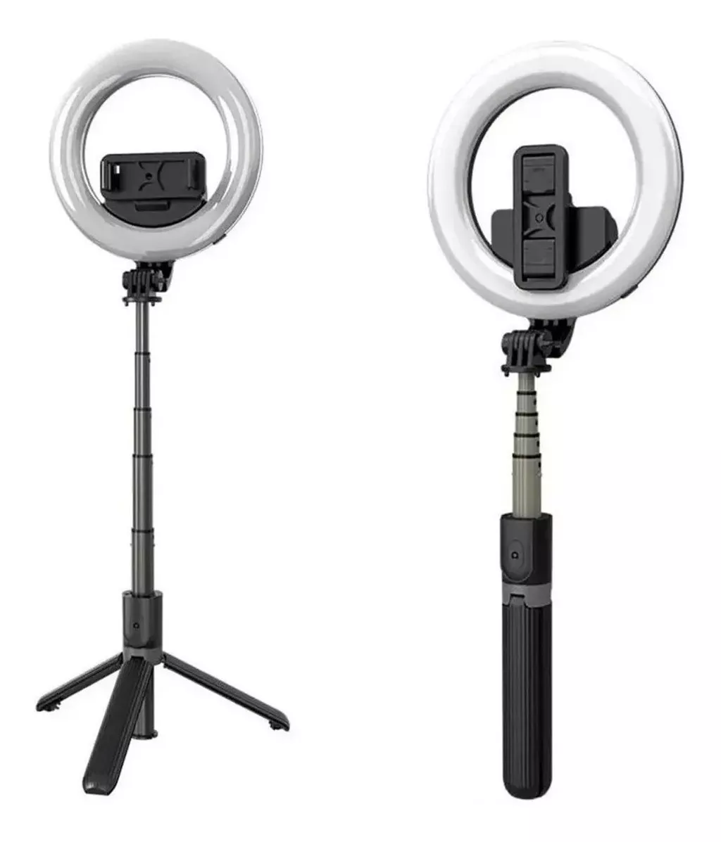 GENÉRICO BASTON SELFIE CON ARO L07 BLUETOOH LED ALUMINIO CON TRIPODE
