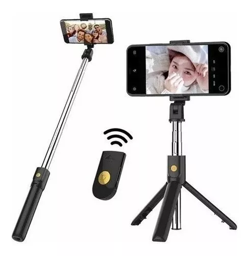 BASTON SELFIES BLUETOOTH 2 EN 1 TRIPODE K07 SOPORTE PLEGABLE - 2