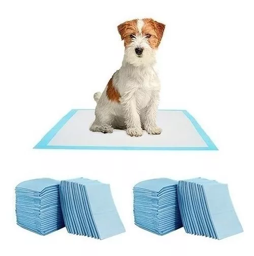 200 PAÑALES TIPO SABANILLAS MASCOTAS PERROS Y GATOS 60X60 CM - 1