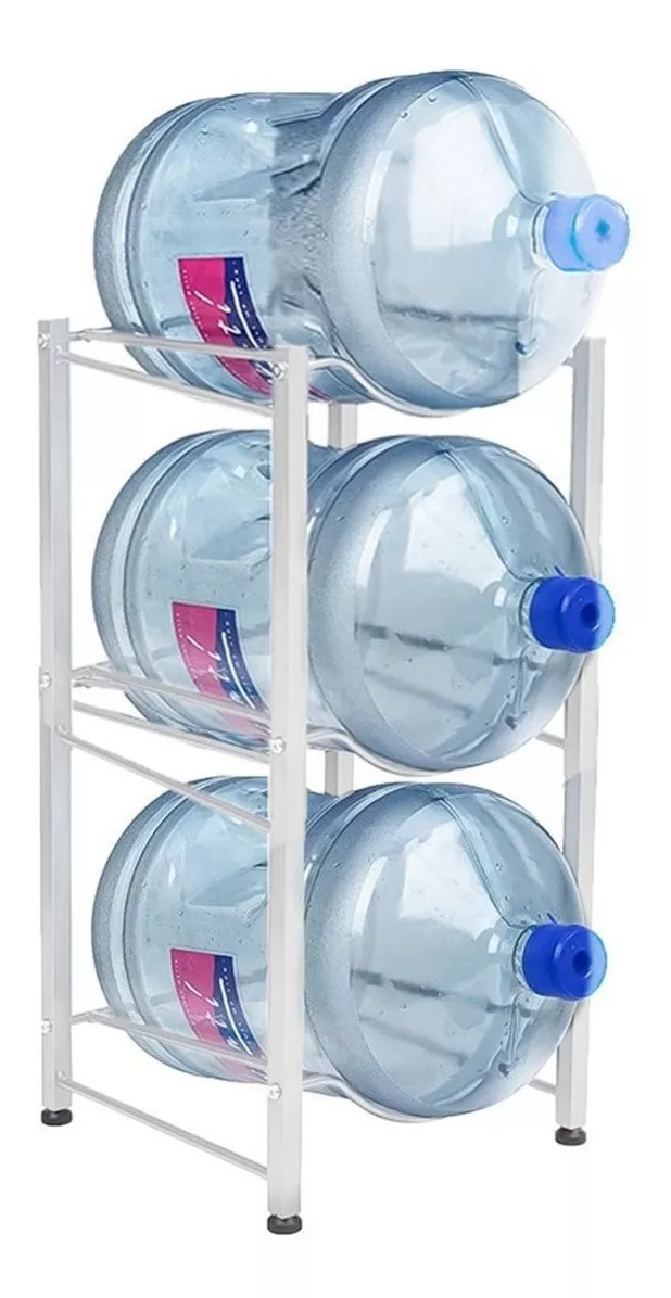 ESTANTE ORGANIZADOR RACK 3 BOTELLONES BIDONES AGUA 20LTS - 1