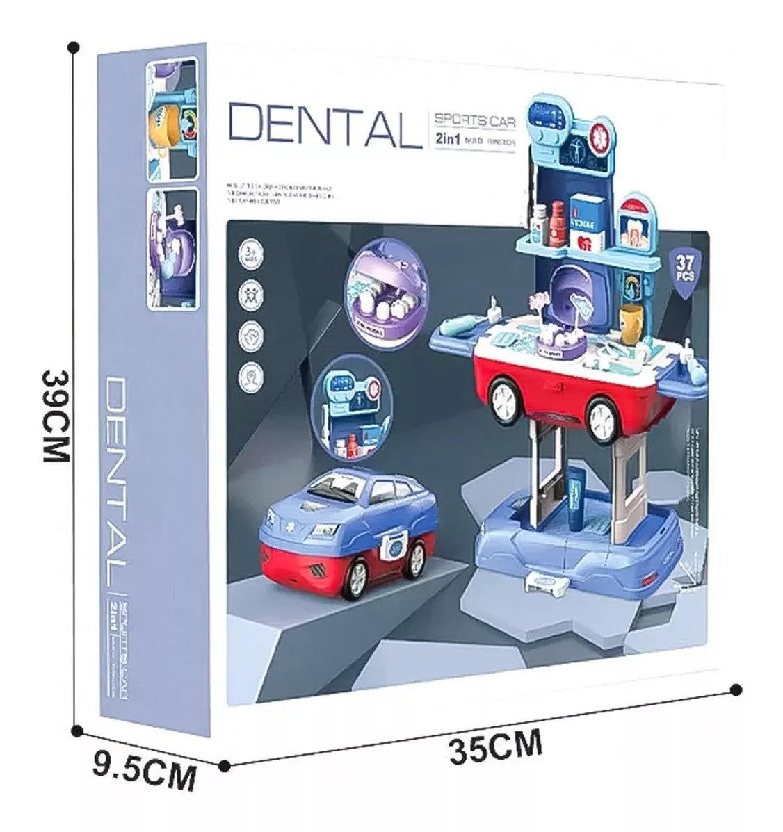MALETA DENTISTA JUGUETE EDUCATIVO PARA NIÑOS JUEGOS DE ROL - 3