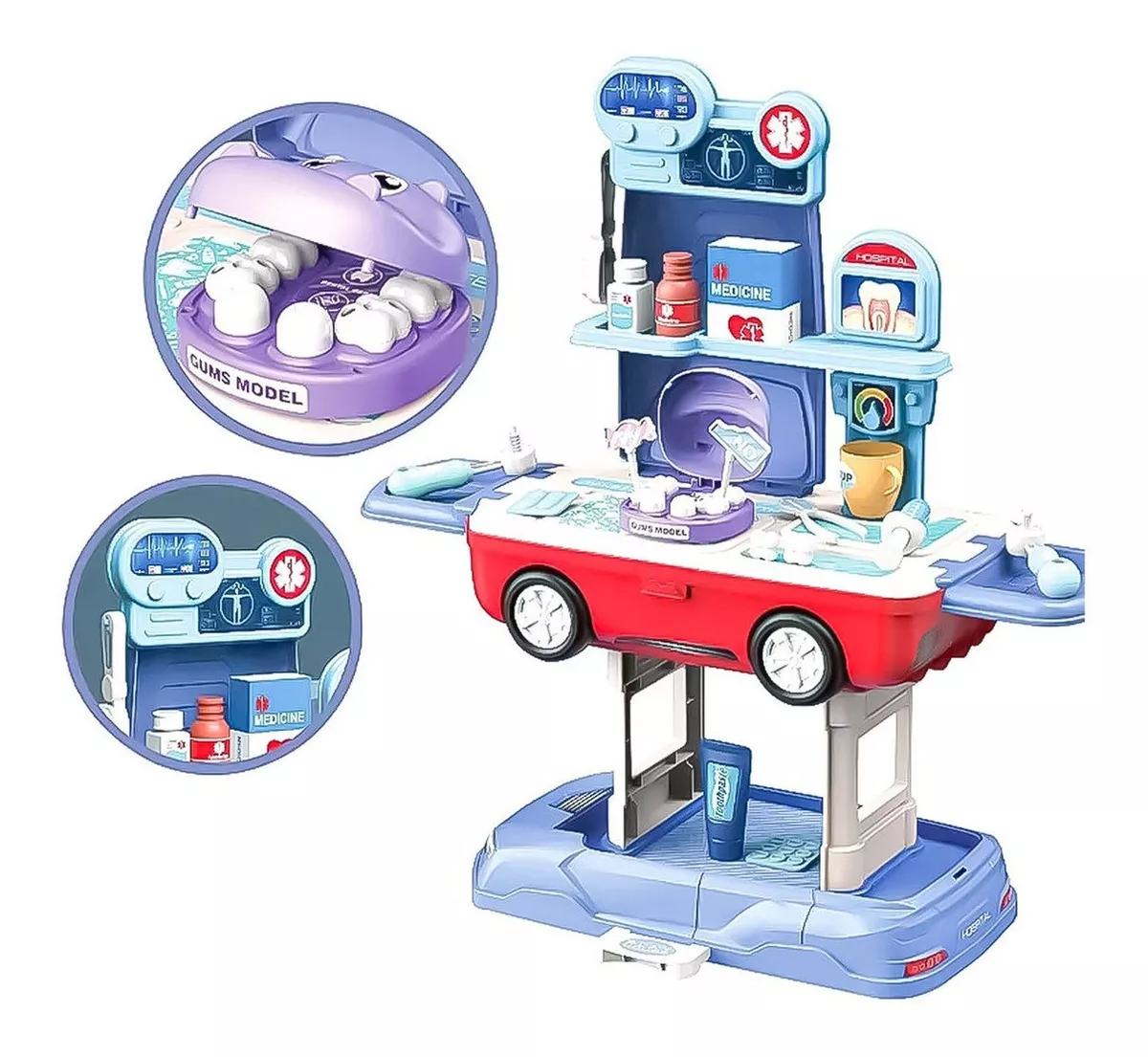 MALETA DENTISTA JUGUETE EDUCATIVO PARA NIÑOS JUEGOS DE ROL - 4