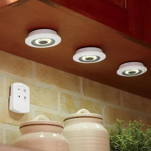 SET 3 LUCES LED DE EMERGENCIA INALAMBRICAS CONTROL REMOTO - 2