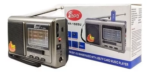 RADIO RECARGABLE MP3 USB 8 BANDAS EPE FP-1525U - 4