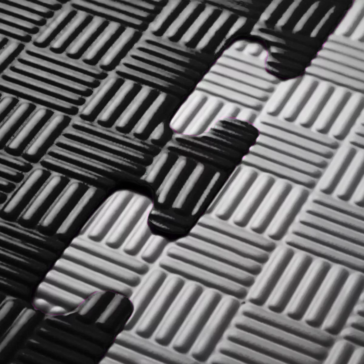 PACK 4 PLANCHA TATAMI 100CM X 100CM X 2.5CM GRIS Y NEGRO - 3