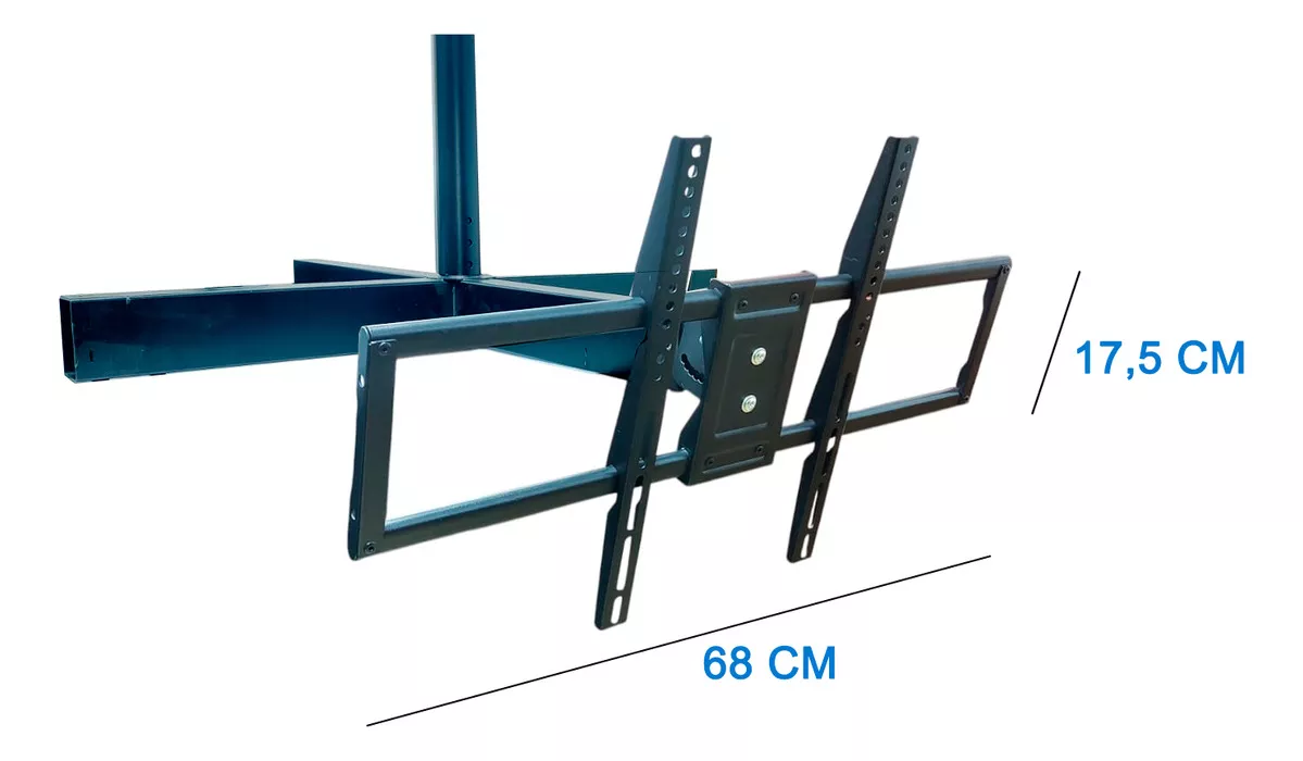 SOPORTE DE TECHO PARA TV CUADRUPLE 32 A 70 PULG ASPOR 360° - 2