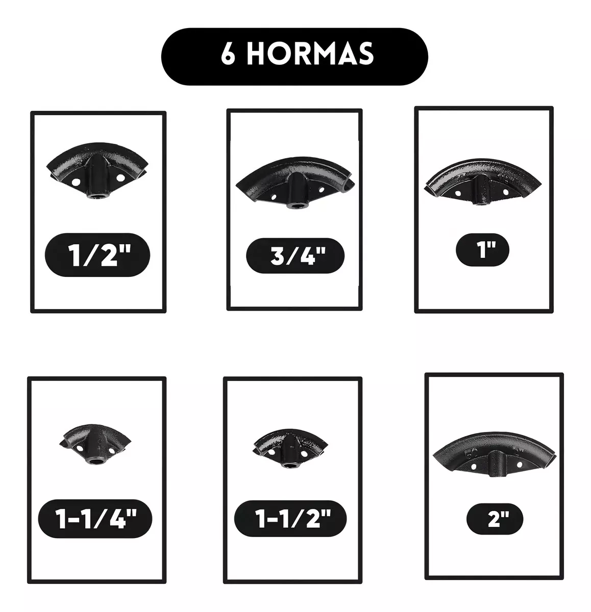 DOBLADORA DE TUBOS 12 TONELADAS PROFESIONAL 1/2 A 2 PULGADAS - 4