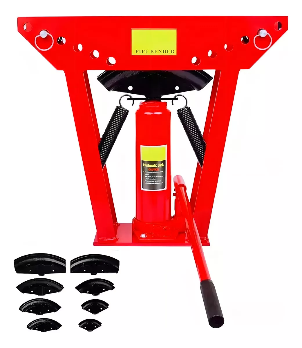 DOBLADORA DE TUBOS 16 TONELADAS MANUAL MARCA ASPOR PROFESIONAL CON 6 MOLDES DE 1 A 4 PULGADAS MANILL - 1