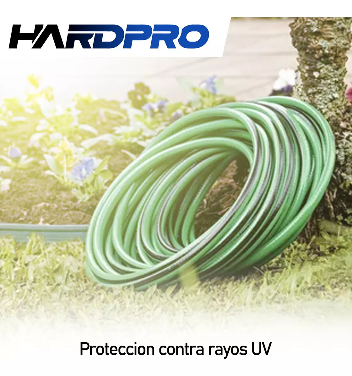 MANGUERA RIEGO JARDIN 50M 1/2 1.2MM REFORZADA PROTECCION UV - 4
